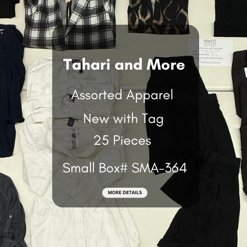 Tahari and more | Assorted  Apparel | 25 Pieces | New with Tag |Small box #SMA-364