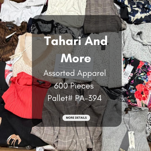 Tahari and more | Assorted  Apparel | 600 Pieces | New with Tag | Pallet #PA-394