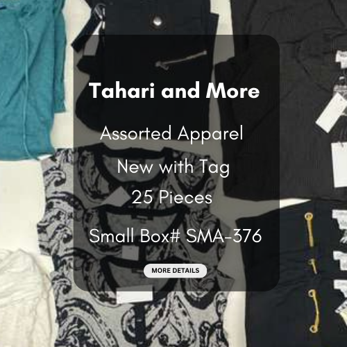 Tahari and more | Assorted  Apparel | 25 Pieces | New with Tag |Small box #SMA-376
