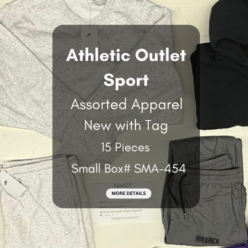 Athletic Outlet Sport | Assorted Athletic Apparel | 15 Pieces | Small Box #SMA-454
