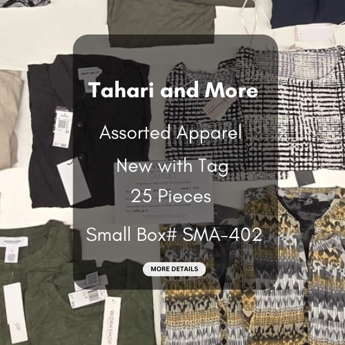 Tahari and more | Assorted  Apparel | 25 Pieces | New with Tag |Small box #SMA-402