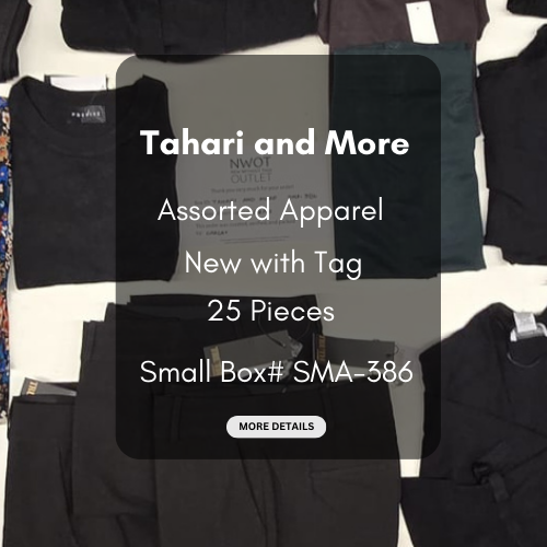 Tahari and more | Assorted  Apparel | 25 Pieces | New with Tag |Small box #SMA-386