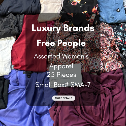Luxury Brand | Free People | Assorted Women's Apparel | 25 Pairs | Small Box# SMA-7