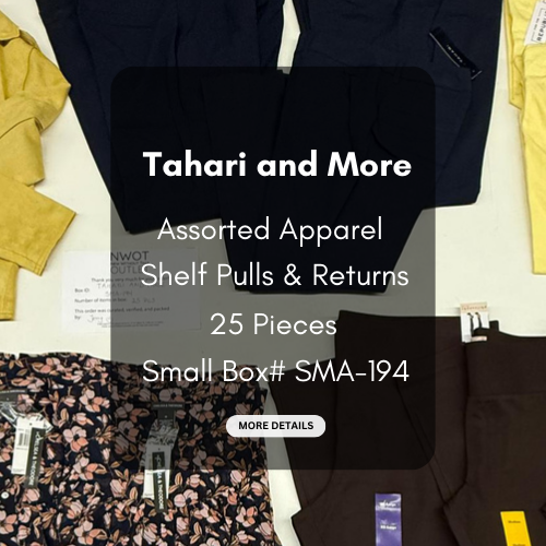 Tahari and more | Assorted  Apparel | 25 Pieces | New with Tag |Small box #SMA-194