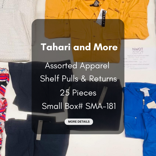 Tahari and more | Assorted  Apparel | 25 Pieces | New with Tag |Small box #SMA-181
