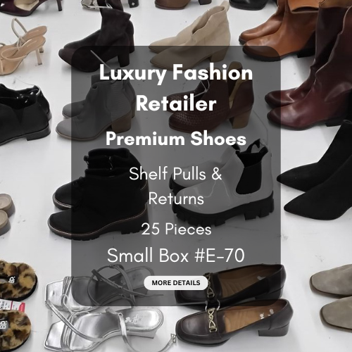 Luxury Fashion Retailer | Premium Shoes | Shelf Pulls & Returns | 25 Pieces | Small Box #E-70