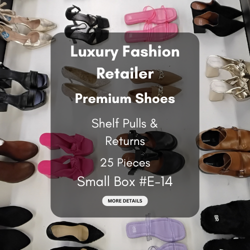 Luxury Fashion Retailer | Premium Shoes | Shelf Pulls & Returns | 25 Pieces | Small Box #E-14