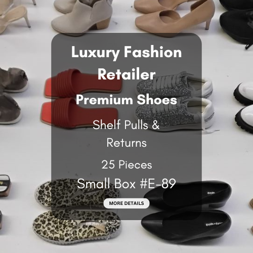 Luxury Fashion Retailer | Premium Shoes | Shelf Pulls & Returns | 25 Pieces | Small Box #E-89