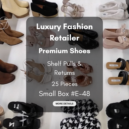 Luxury Fashion Retailer | Premium Shoes | Shelf Pulls & Returns | 25 Pieces | Small Box #E-48