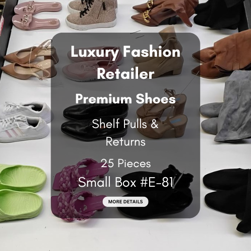 Luxury Fashion Retailer | Premium Shoes | Shelf Pulls & Returns | 25 Pieces | Small Box #E-81