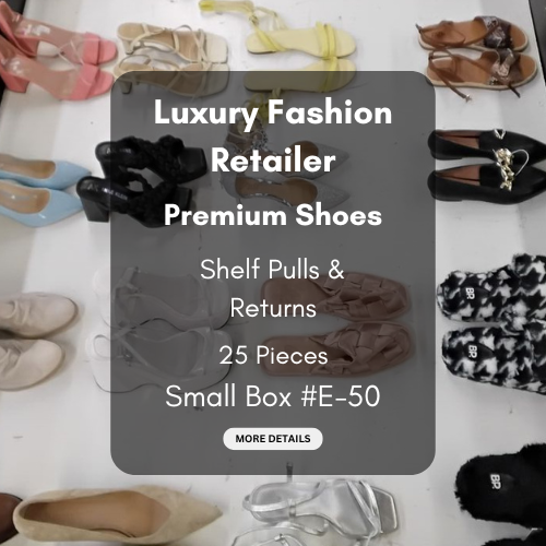 Luxury Fashion Retailer | Premium Shoes | Shelf Pulls & Returns | 25 Pieces | Small Box #E-50