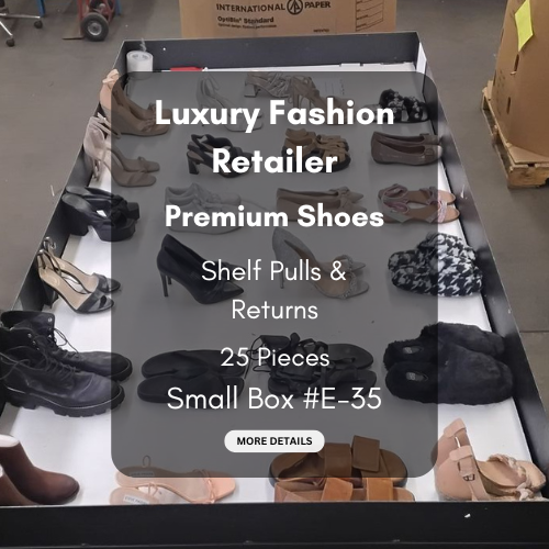 Luxury Fashion Retailer | Premium Shoes | Shelf Pulls & Returns | 25 Pieces | Small Box #E-35