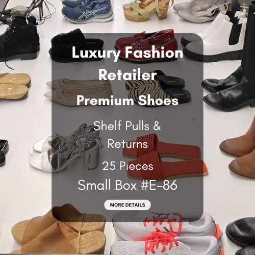 Luxury Fashion Retailer | Premium Shoes | Shelf Pulls & Returns | 25 Pieces | Small Box #E-86