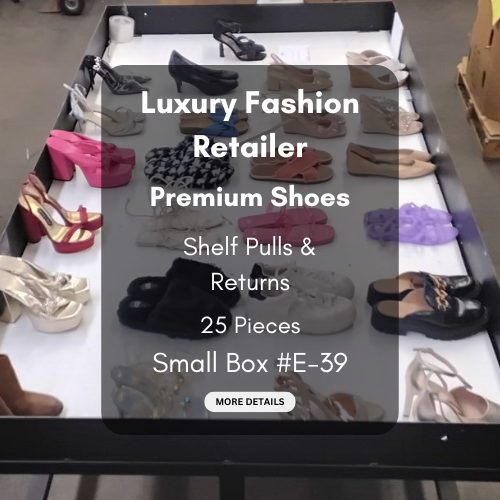 Luxury Fashion Retailer | Premium Shoes | Shelf Pulls & Returns | 25 Pieces | Small Box #E-39