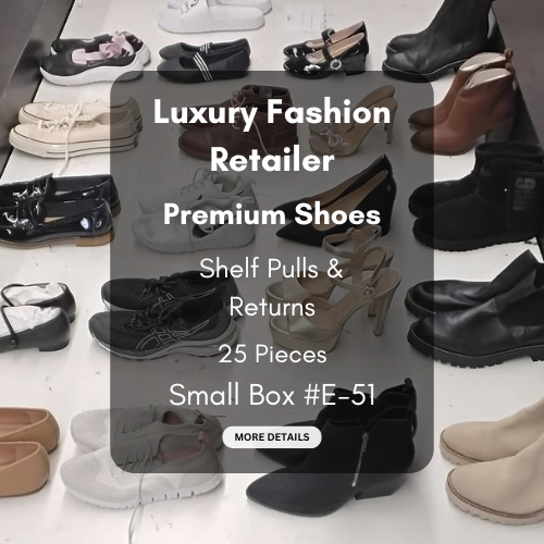 Luxury Fashion Retailer | Premium Shoes | Shelf Pulls & Returns | 25 Pieces | Small Box #E-51