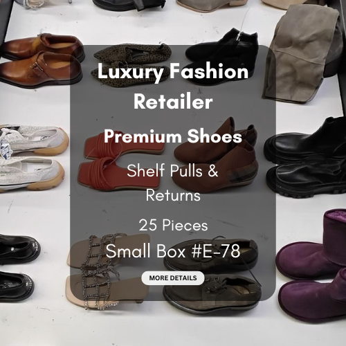 Luxury Fashion Retailer | Premium Shoes | Shelf Pulls & Returns | 25 Pieces | Small Box #E-78