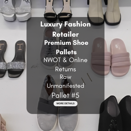 Luxury Fashion Retailer | Premium Shoe Pallets | NWOT & Online Returns | Raw Unmanifested | Pallet #5