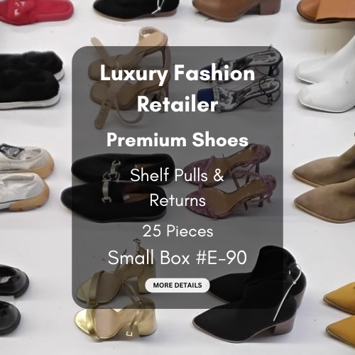 Luxury Fashion Retailer | Premium Shoes | Shelf Pulls & Returns | 25 Pieces | Small Box #E-90