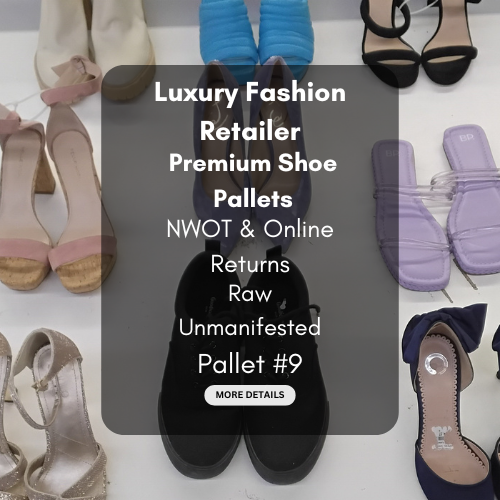 Luxury Fashion Retailer | Premium Shoe Pallets | NWOT & Online Returns | Raw Unmanifested | Pallet #9