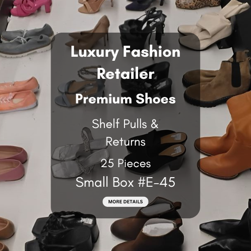 Luxury Fashion Retailer | Premium Shoes | Shelf Pulls & Returns | 25 Pieces | Small Box #E-45