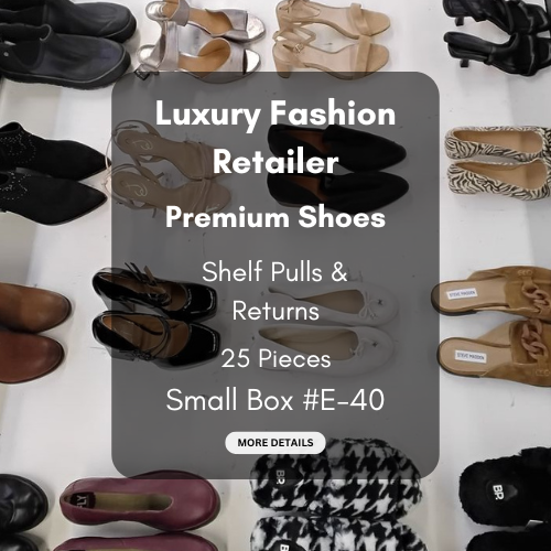 Luxury Fashion Retailer | Premium Shoes | Shelf Pulls & Returns | 25 Pieces | Small Box #E-40