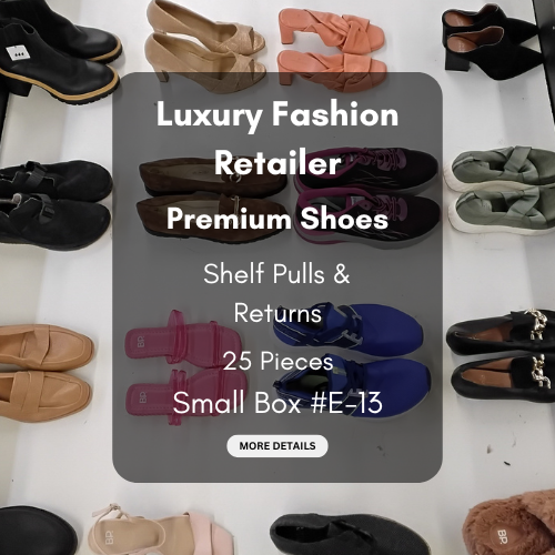 Luxury Fashion Retailer | Premium Shoes | Shelf Pulls & Returns | 25 Pieces | Small Box #E-13