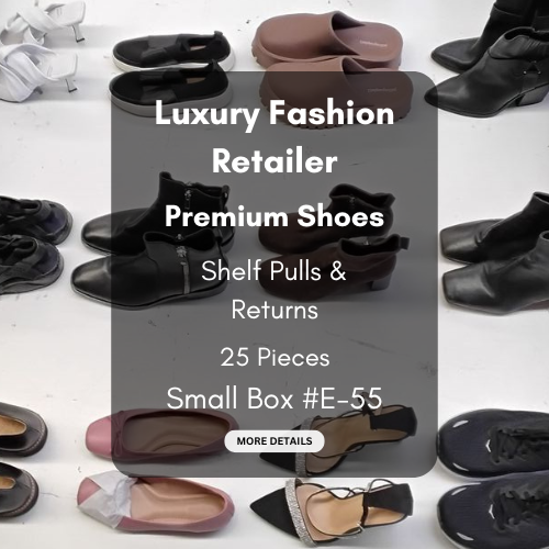 Luxury Fashion Retailer | Premium Shoes | Shelf Pulls & Returns | 25 Pieces | Small Box #E-55