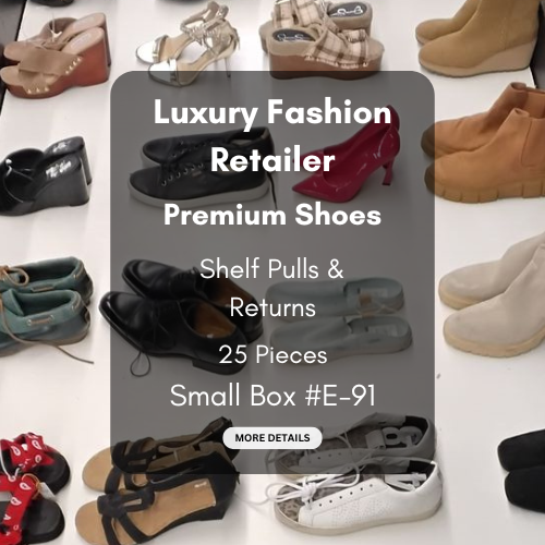 Luxury Fashion Retailer | Premium Shoes | Shelf Pulls & Returns | 25 Pieces | Small Box #E-91