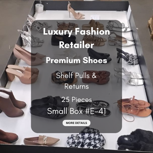 Luxury Fashion Retailer | Premium Shoes | Shelf Pulls & Returns | 25 Pieces | Small Box #E-41