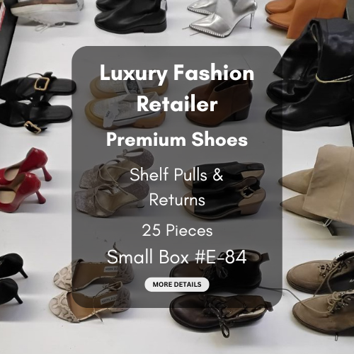 Luxury Fashion Retailer | Premium Shoes | Shelf Pulls & Returns | 25 Pieces | Small Box #E-84