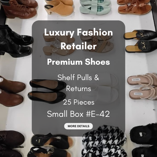 Luxury Fashion Retailer | Premium Shoes | Shelf Pulls & Returns | 25 Pieces | Small Box #E-42