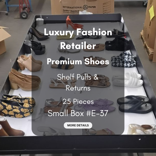 Luxury Fashion Retailer | Premium Shoes | Shelf Pulls & Returns | 25 Pieces | Small Box #E-37