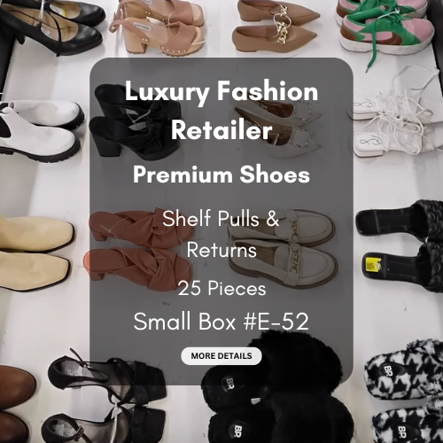 Luxury Fashion Retailer | Premium Shoes | Shelf Pulls & Returns | 25 Pieces | Small Box #E-52