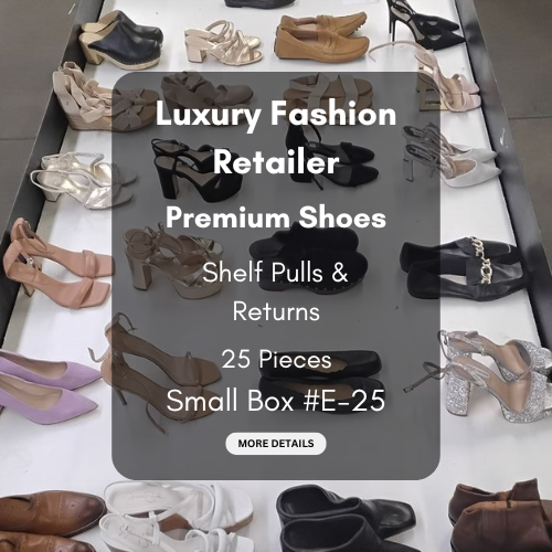 Luxury Fashion Retailer | Premium Shoes | Shelf Pulls & Returns | 25 Pieces | Small Box #E-25