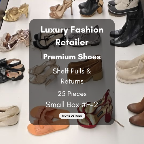 Luxury Fashion Retailer | Premium Shoes | Shelf Pulls & Returns | 25 Pieces | Small Box #F-2