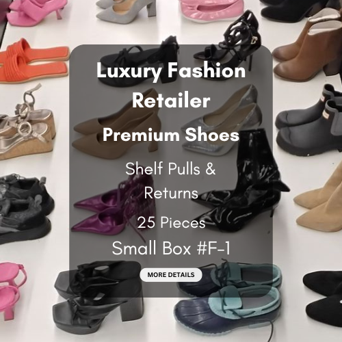 Luxury Fashion Retailer | Premium Shoes | Shelf Pulls & Returns | 25 Pieces | Small Box #F-1