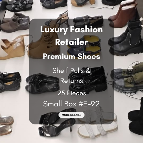 Luxury Fashion Retailer | Premium Shoes | Shelf Pulls & Returns | 25 Pieces | Small Box #E-92