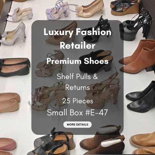 Luxury Fashion Retailer | Premium Shoes | Shelf Pulls & Returns | 25 Pieces | Small Box #E-47