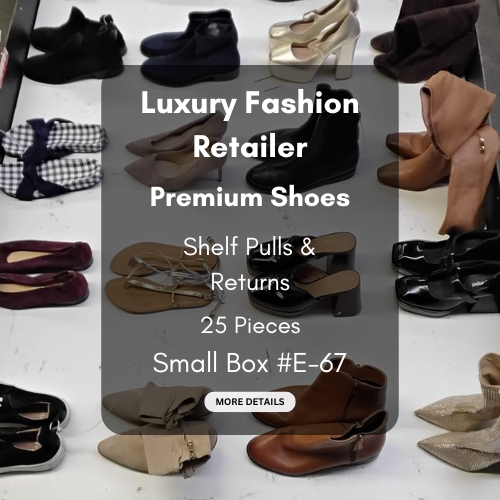 Luxury Fashion Retailer | Premium Shoes | Shelf Pulls & Returns | 25 Pieces | Small Box #E-67