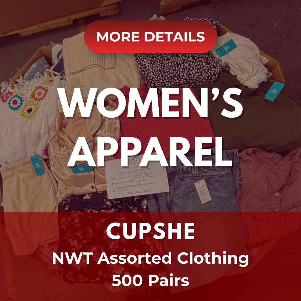 Cupshe & More | Assorted Women's Apparel | 500 Pieces | New with Tag | Pallet #PA-501