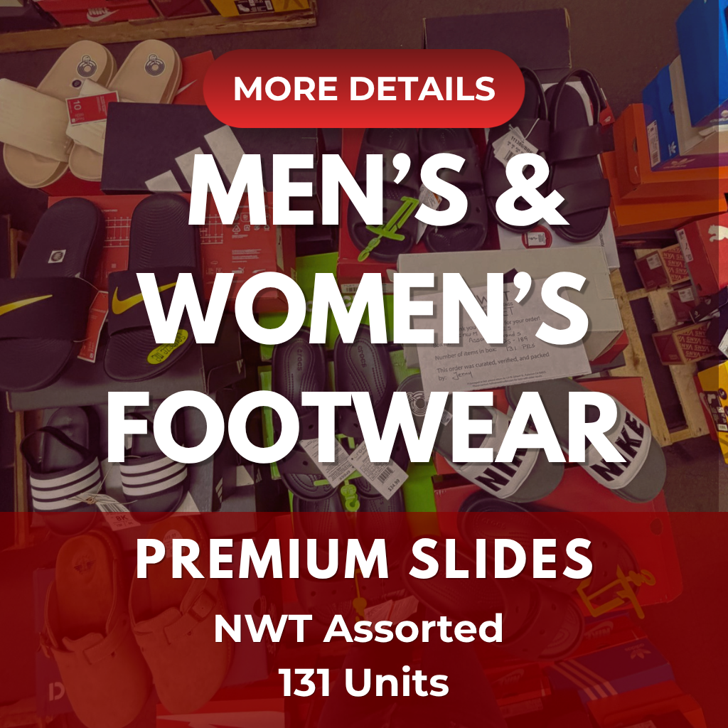 Premium Slides | Nike & Assorted  | NWT | 131 pairs | Pallets # PS-189