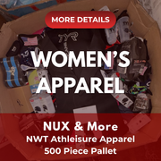 Athleisure Nux & More | Assorted Women's Apparel | 500 Pieces | NWT | Pallet #PA-591
