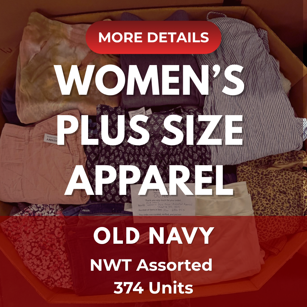 Old Navy Women's Plus Size | Assorted Apparel | 374 Pieces | NWT | Pallet #PA-528