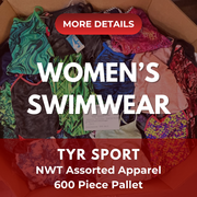 TYR SPORT WOMEN'S SWIMWEAR | Assorted Women's Apparel | NWT | 600 Pieces | Pallet #PA-582