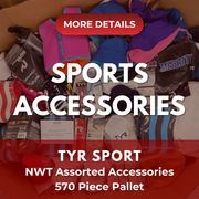 TYR SPORT | Assorted Men's, Women's & Kid's Accessories | NWT | 570 Pieces | Pallet #PA-588