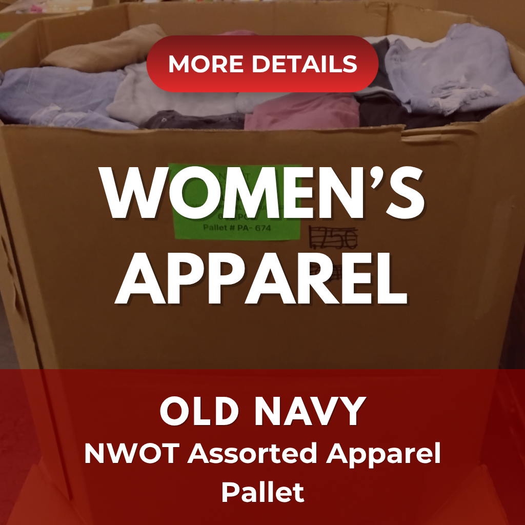 OLD NAVY | Assorted Women's Apparel | NWOT | 630 Pieces | Pallet #PA-673