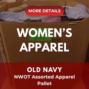 OLD NAVY | Assorted Women's Apparel | NWOT | 630 Pieces | Pallet #PA-673