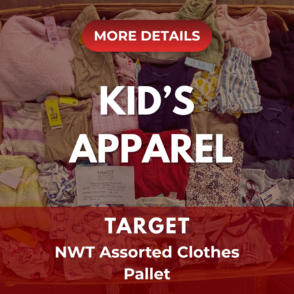 Target | Assorted Kid's Apparel | 500 Pieces | New with Tag |Pallet #PA-414