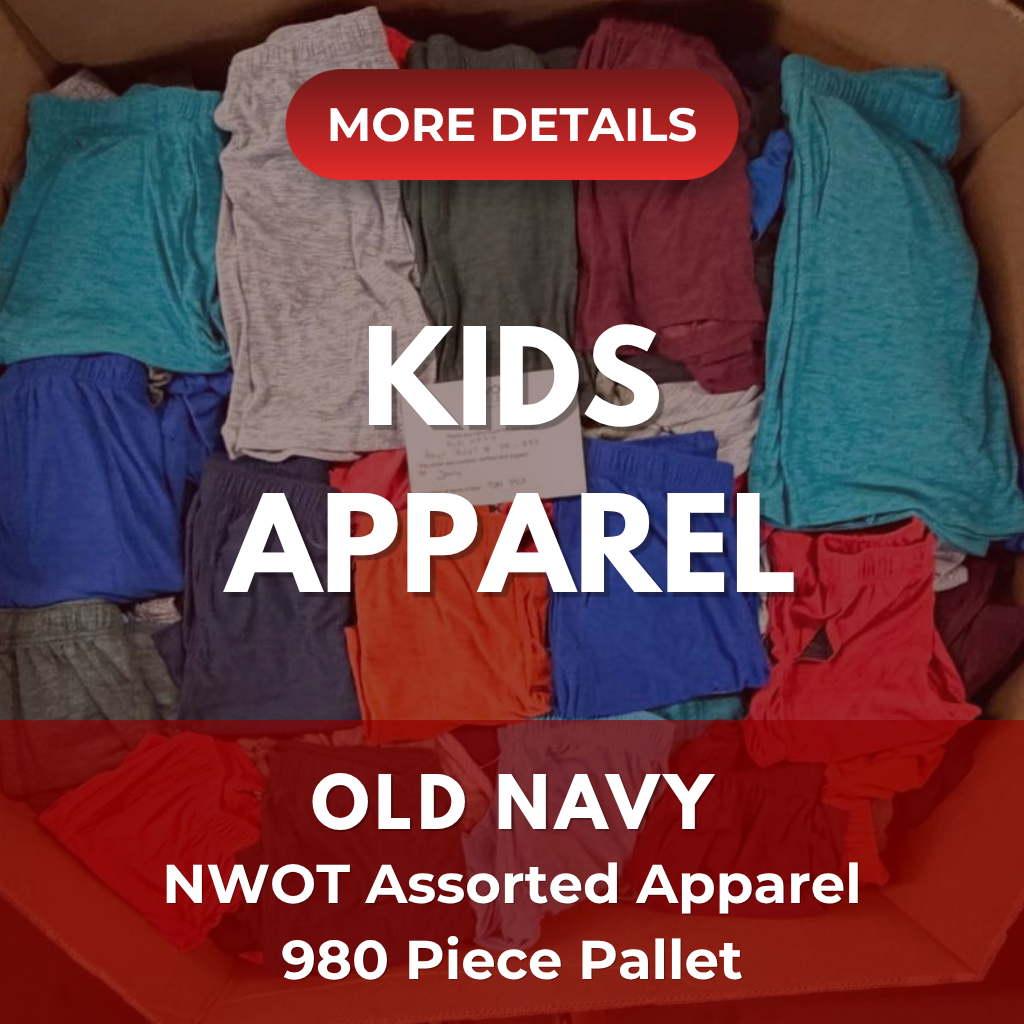 OLD NAVY BOYS | Assorted Kid's Apparel | NWOT | 980 Pieces | Pallet #PA-597