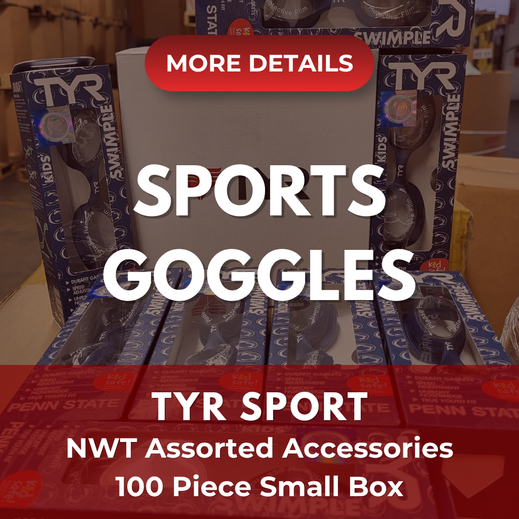 TYR SPORT GOGGLES | Assorted Men's, Women's & Kid's Accessories | NWT | 100 Pieces | Small Box #SMA-586